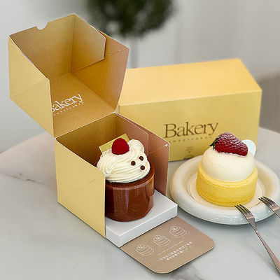 kopen Zoete Cakes Opvouwbare Papieren Dozen Vierkante Mousse Gebak Bakkerij Verpakking Doos online manufacture