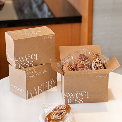 buy 21 X 13 X 15cm Packaging Paper Box Customized Printing  Bread Toast Box online manufacture