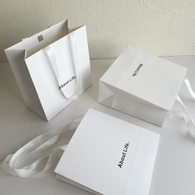 Beli Kantong belanja Kraft Putih Kantong hadiah Kraft sederhana 24 X 10 X 17cm online manufacture