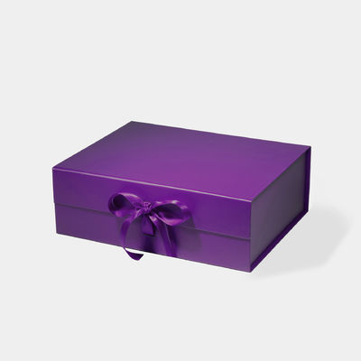kaufen Royal Purple Geschenkbox Premium Einstück Flip Top Verpackung Custom Logo Druck Luxus Präsentationsbox online manufacture