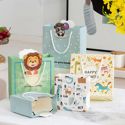 खरीदें Custom Printed Cartoon Paper Gift Bags - Handheld Packaging For Gifts Party Favors & Return Gifts Cartoon - Themed Gift Bags With Rope Handles online manufacture