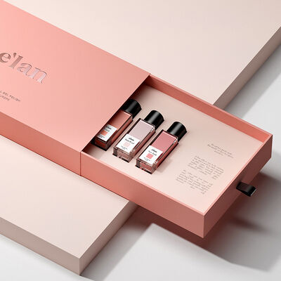 kopen Aanpasbaar product cadeaubon Roze laken stijl Cosmetica Verpakking Elegante merkruimte Schoonheid huidverzorging doos online manufacture