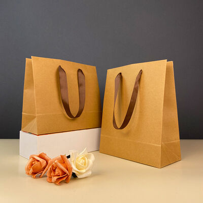 kupować Kraft Paper Gift Bags z uchwytem Akceptuj drukowanie logo na zamówienie Opakowanie Torby online manufacture