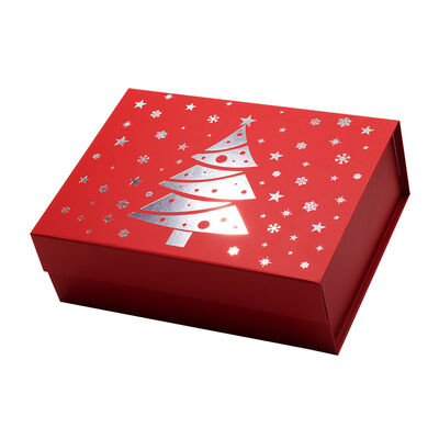 comprar Modern Christmas Gift Box Set Fecho magnético Embalagem dobrável Árvore festiva Estrela padrão Caixas vazias online manufacture