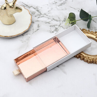 comprar Cajas de pestañas falsas deslizantes personalizadas - Embalaje rectangular rígido de lujo con impresión del logotipo de la marca online manufacture