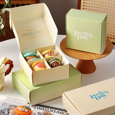 kopen Macarons (4/6 stuks) - Aangepaste taartverpakkingsdoos Vouwverpakkingsdoos online manufacture