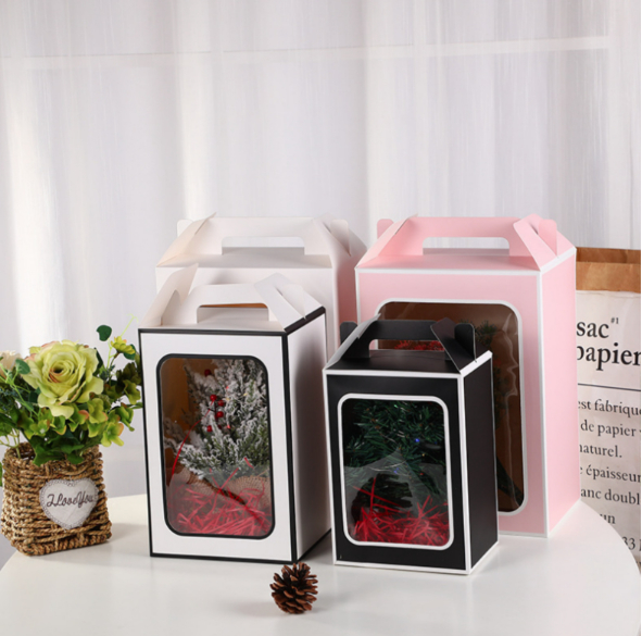 Món quà tùy chỉnh in hộp sợi dây chuyền cửa sổ cầm tay Box bất ngờ ngày Valentine