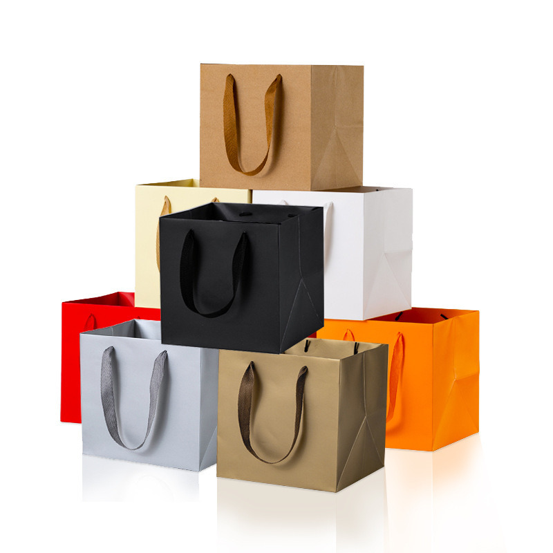 Tas Bunga Tas Kertas Tote Tas Hadiah Dessert Kemasan Tas Warna Disesuaikan