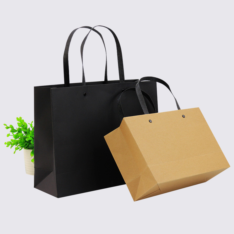 Flower Handbag Paper Tote Bags Gift Dessert Packaging Bags Customized Color
