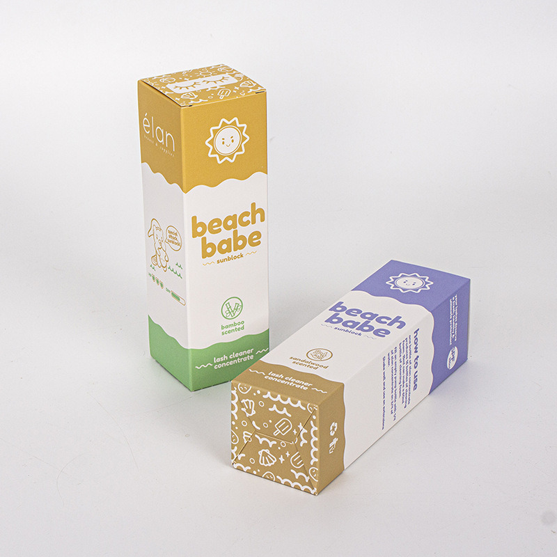 Rectangular Vintage Cosmetic Box Printing Cake Mask Medicine Cardboard Box Printing