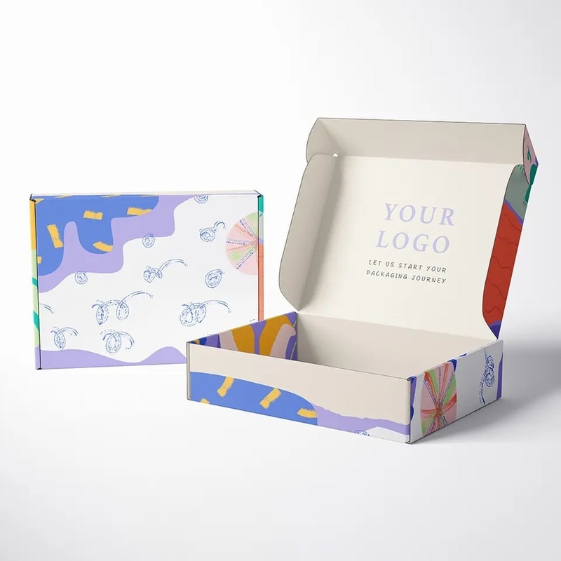 Χρώμα 15cm Αεροπλάνο κυματοειδείς θυρίδες ταχυδρομείου Προσαρμοσμένα τυπωμένα κουτιά χαρτονιού