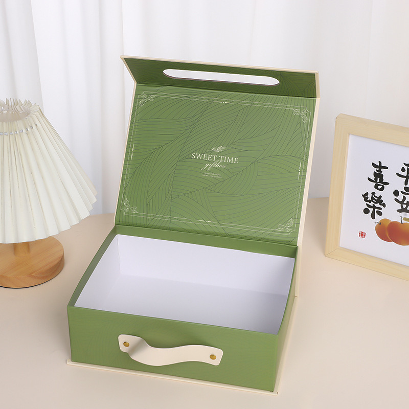 Vintage Green  Collapsible Magnetic Gift Boxes Christmas Gift Boxes Printing Logo