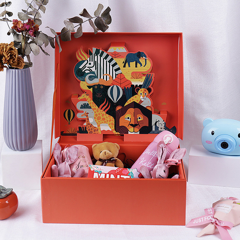 Magic Wonderland Hộp nhỏ gấp có chủ đề động vật 3D Pop Up Unicorn Jungle Designs