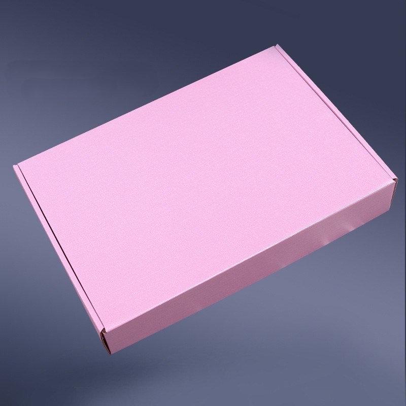 Airplane Style Corrugated Gift Boxes UV Printing  Shipping Mailer Boxes Pink