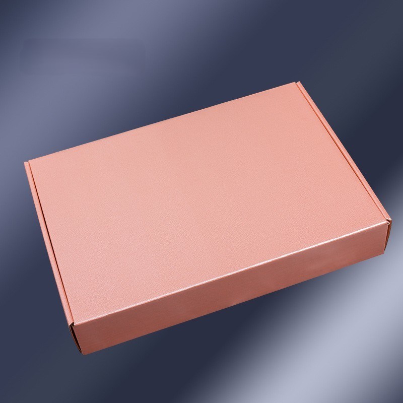 Airplane Style Corrugated Gift Boxes UV Printing  Shipping Mailer Boxes Pink