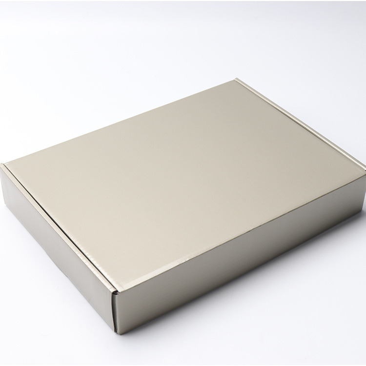 Stackable Corrugated Gift Boxes Emerald Green Shipping Gift Boxes Silver Foil Gold Metallic