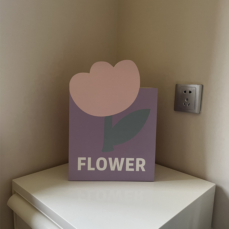 37cm Tote Bag Paper 25 X 37 X 10cm Bouquet Packaging Bag Gift Paper Bag