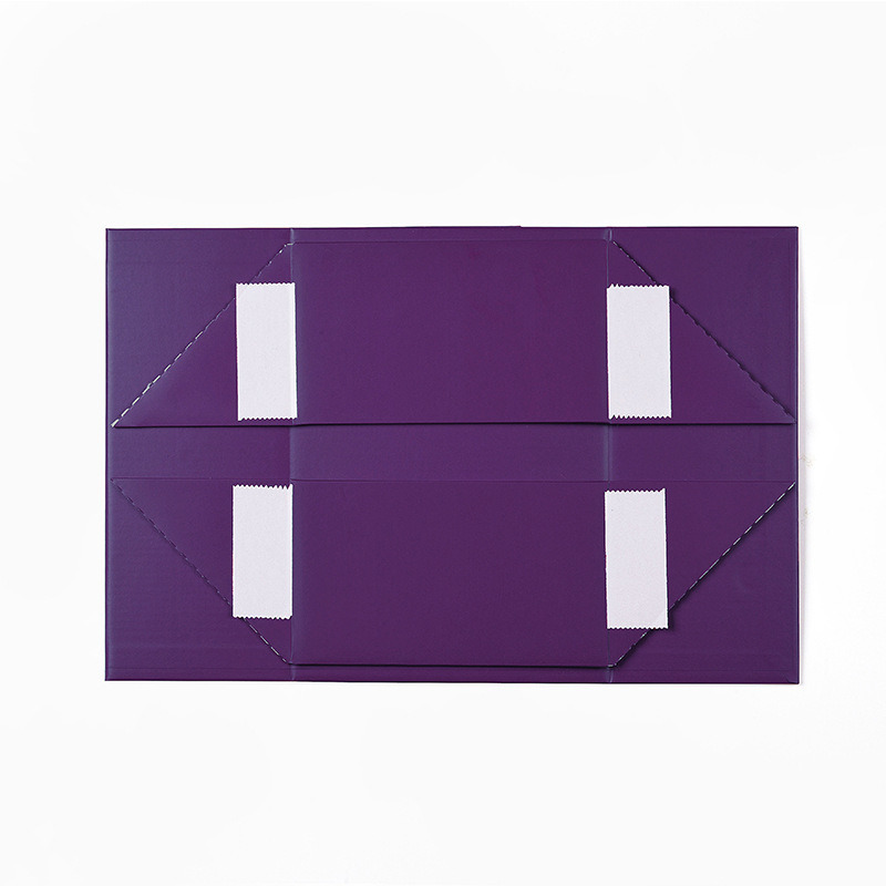 Royal Purple Gift Box Premium One Piece Flip Top Packaging Custom Logo Printing Luxury Presentation Box