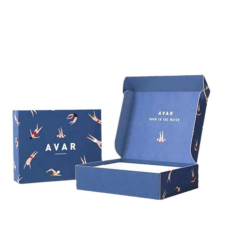 Colorful Mailer Box Double Sided Custom Printing Foldable Airplane Box Logo