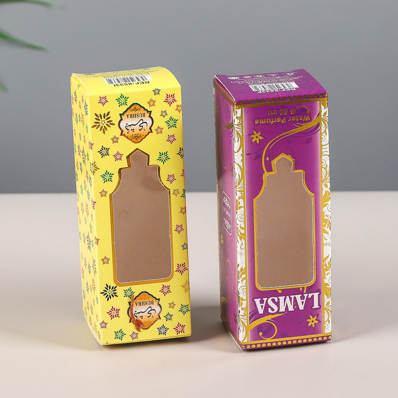 Printed Paper Boxes Lipstick Packaging Box Hot - Stamping Essential Oil Box White Cardstock Perfume Color Box