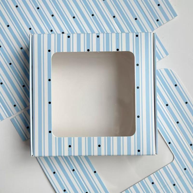 Windowed Scrunchie Gift Boxes Premium Handmade Hair Accessory Packaging  Universal Gift Boxes For Hair Ties & Decorations Aircraft Box Style