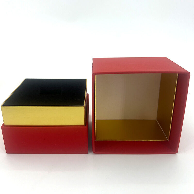 Custom Logo Printed Square Gift Box (Two-Piece Style) – Versatile Packaging For Scented Candles, Jewelry & Cosmetics 