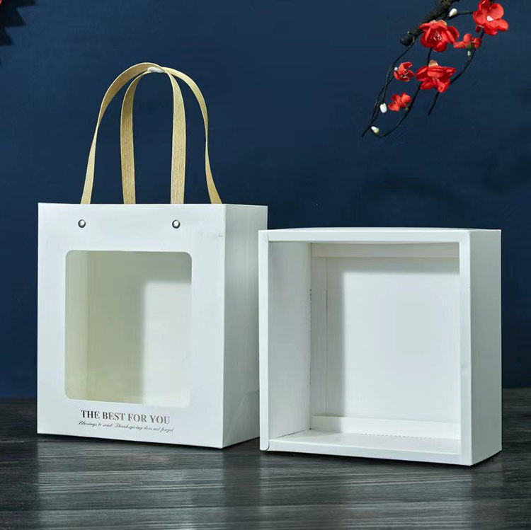 Portable Drawer-style Transparent Window Gift Box For Holiday Parties And As A Party Favor Packaging