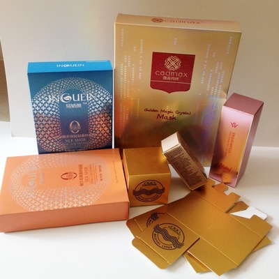 Kraft White Custom Cosmetic Box Packaging Cardboard Makeup Packaging Customized Printing