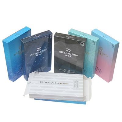 Cmyk Cosmetic Packaging Box Silver Printed Custom Logo Cardboard Box