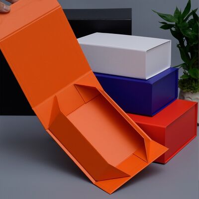 Custom Foldable Rigid Gift Boxes Collapsible Shirt  Apparel Packaging With Foil Stamping UV & CMYK Printing